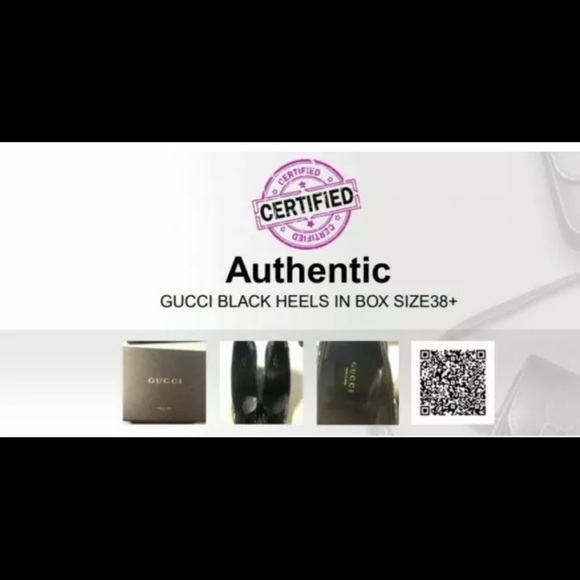 Gucci Black Round Toe Patent Leather Wedges - Size Women's 38.5 Authenticated! - Picture 9 of 10